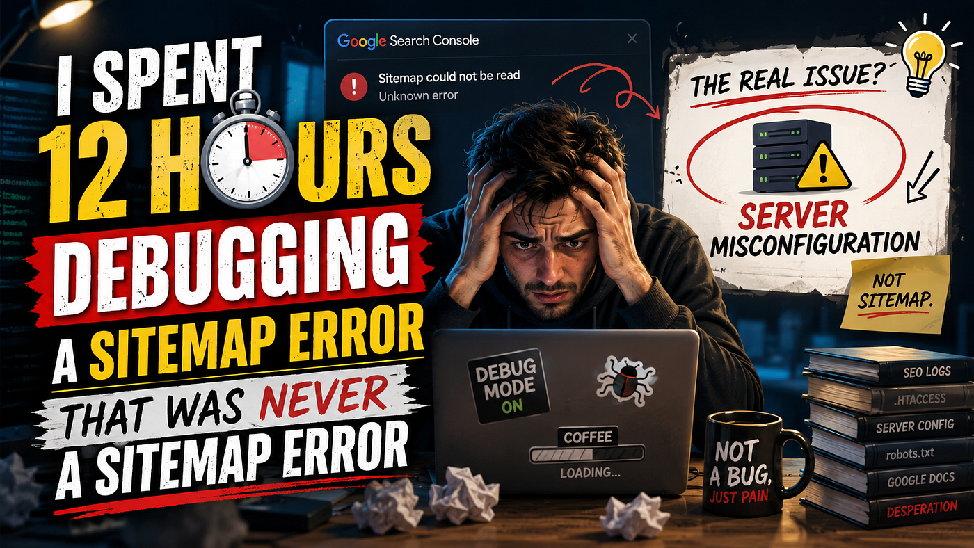I Spent 12 Hours Debugging a Sitemap Error That Was Never a Sitemap Error