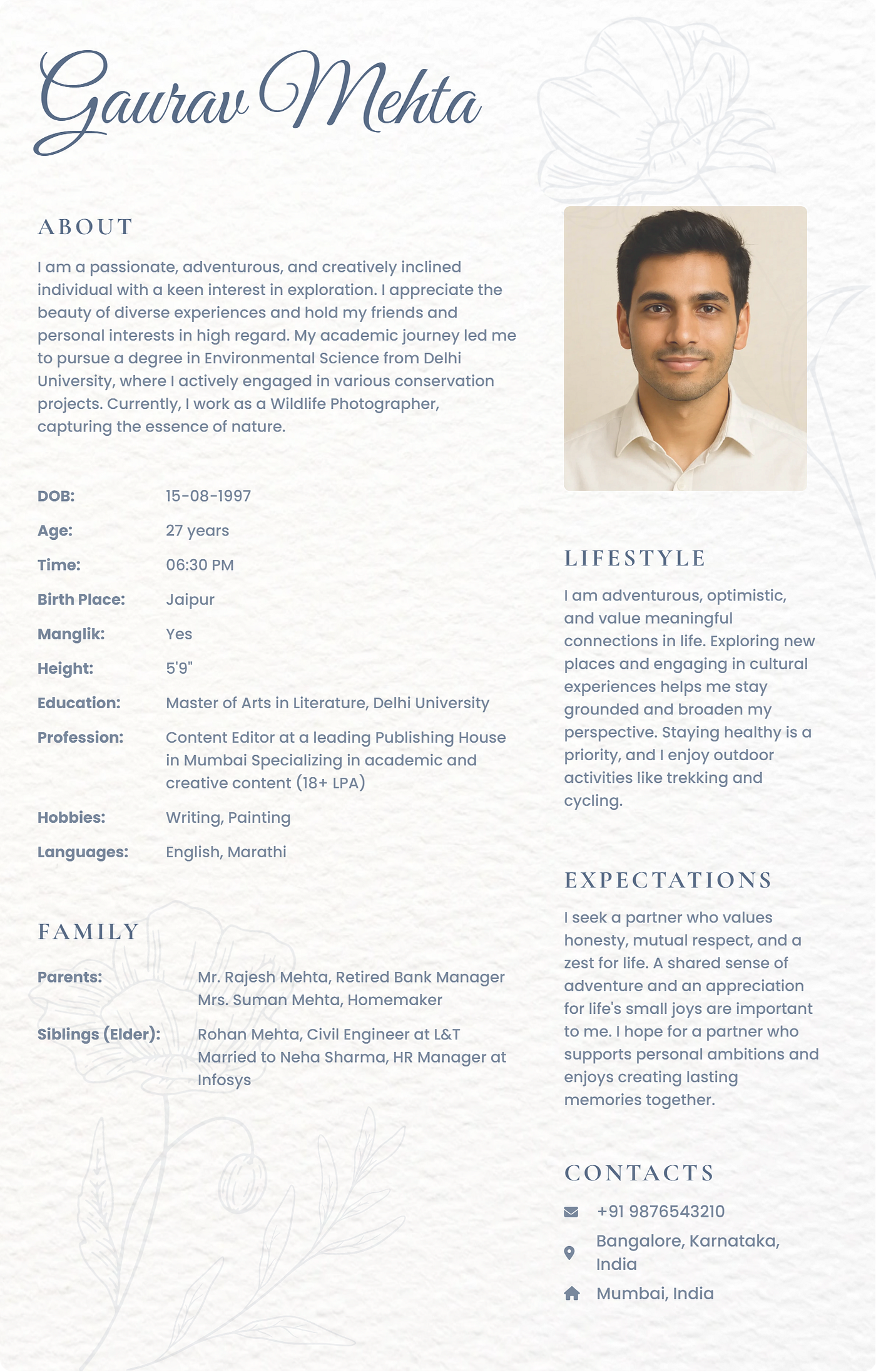 How to Choose the Right Marriage Biodata Format Based on Your Community & Culture