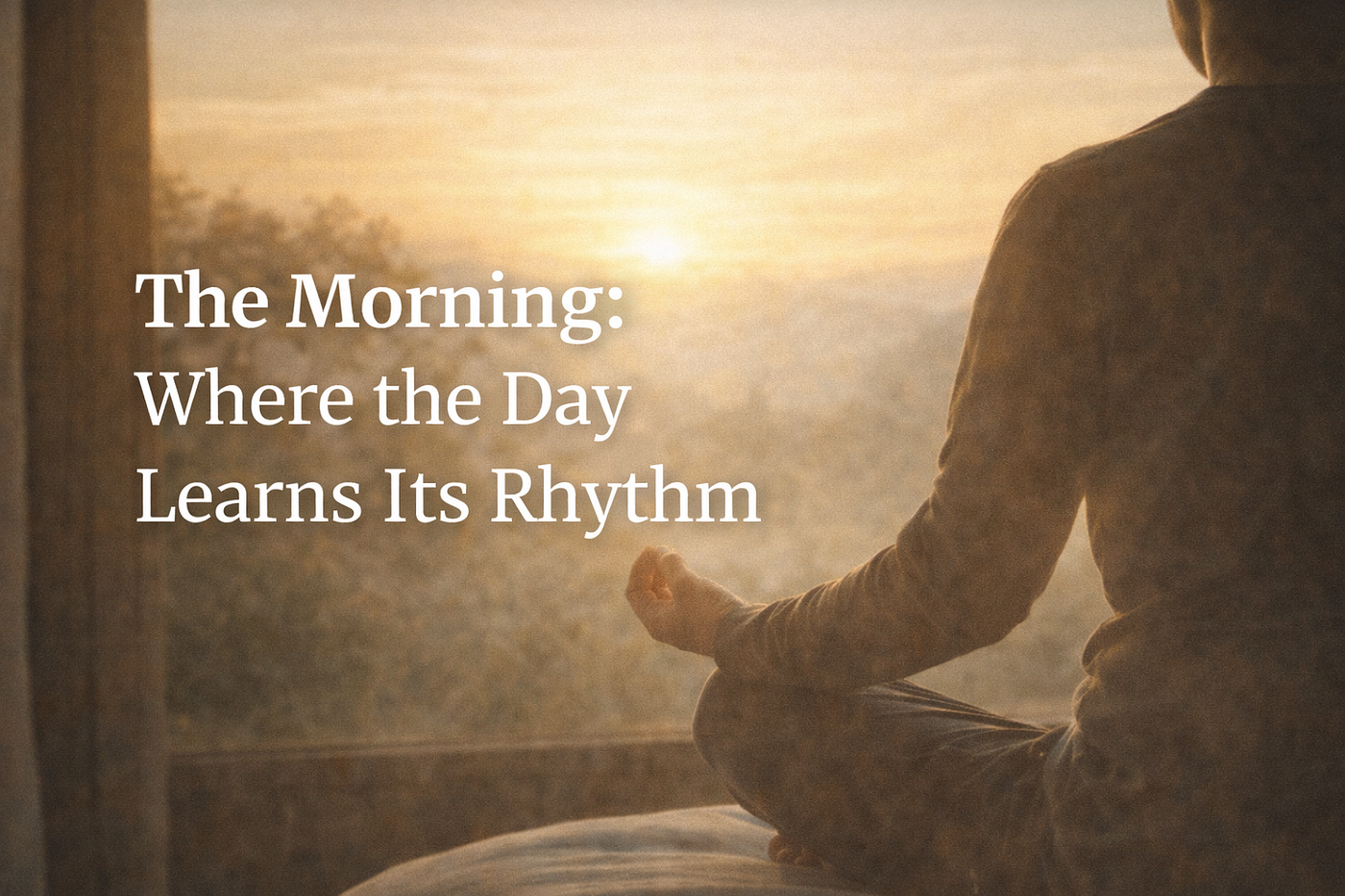 The Morning: Where the Day Learns Its Rhythm (Image generated by AI - ChatGPT)
