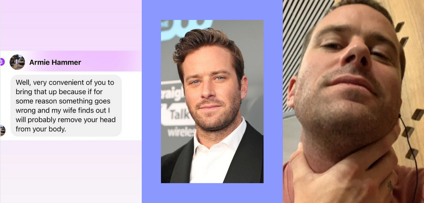 The Armie Hammer Saga: a victim of kink-shaming or a monster? | by Amy  Smolcic | Medium