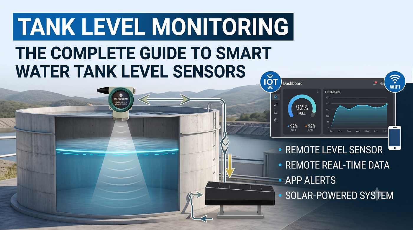 Tank Level Monitoring: The Complete Guide to Smart Water Tank Level Sensors