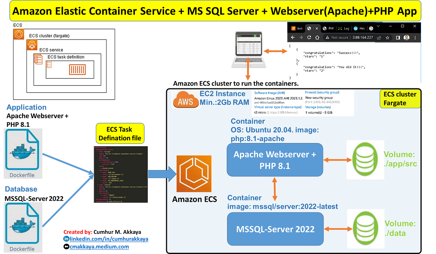 Working with Database - 4: Running MS SQL Server and Webserver 