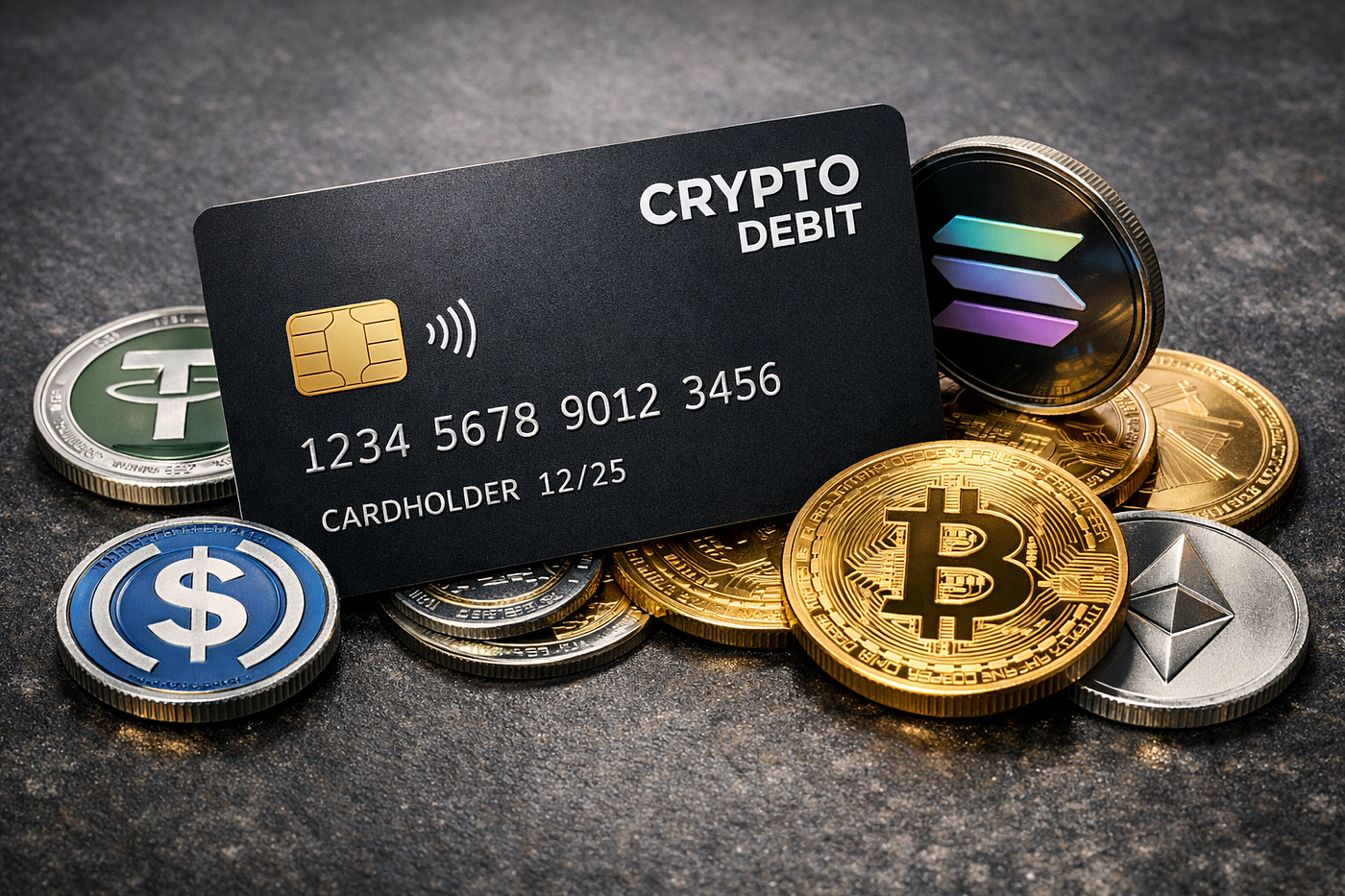 Top Crypto Debit Cards: Solana, Bitcoin, Ethereum, USDT, USDC | Medium