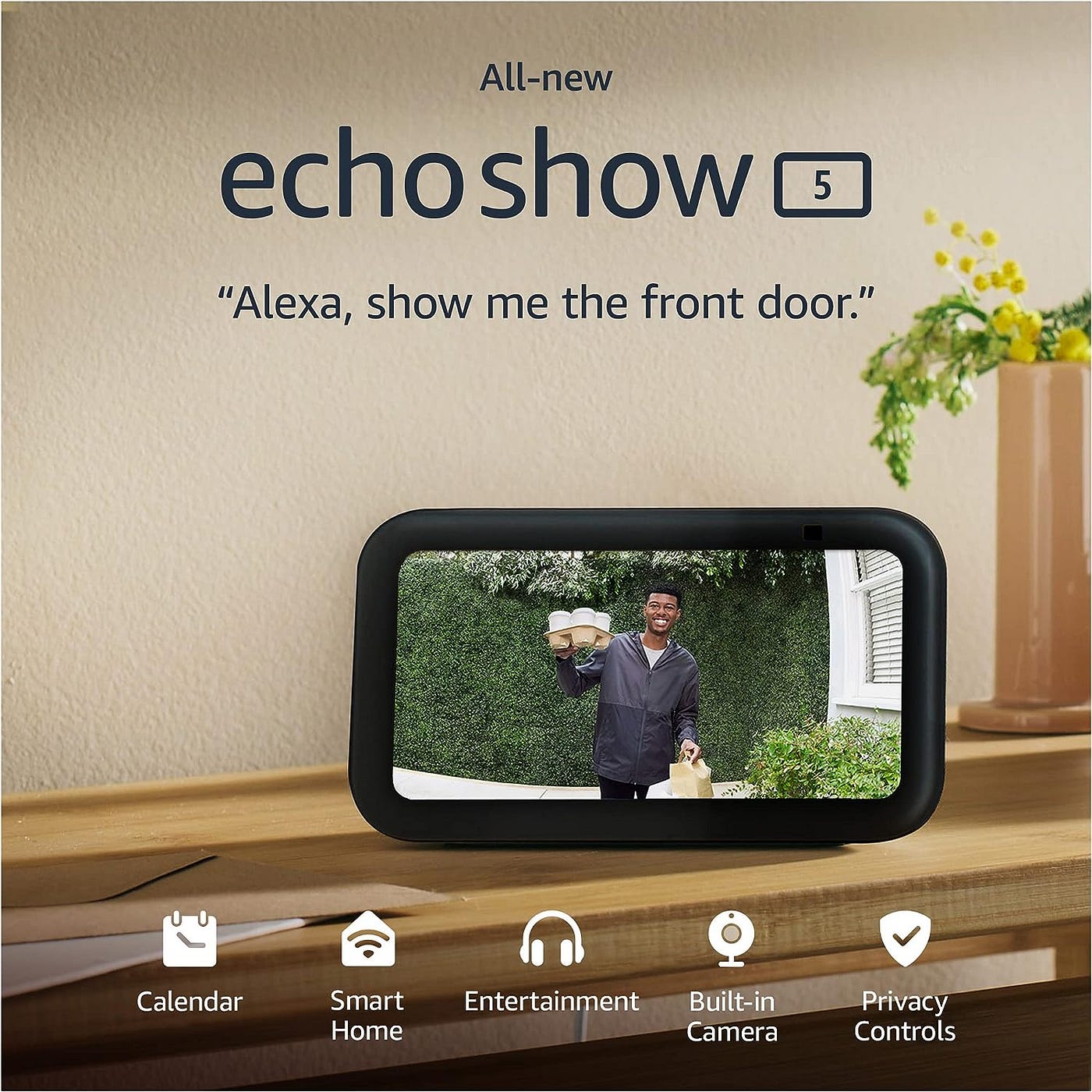  All-new Echo Show 5 (3rd Gen, 2023 release) - Charcoal
