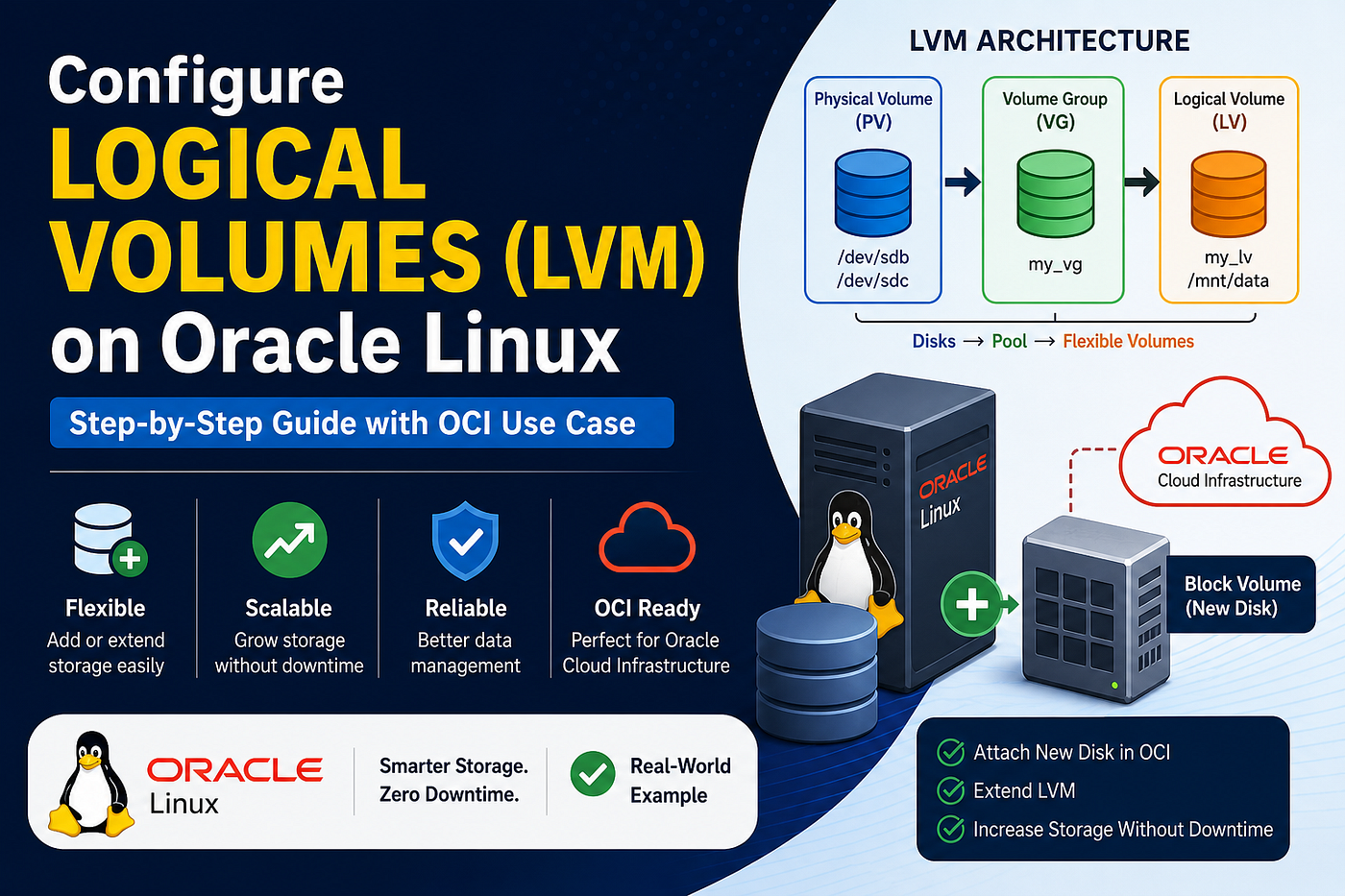 Managing and Extending Storage on Oracle Linux Using LVM (OCI Practical Guide)