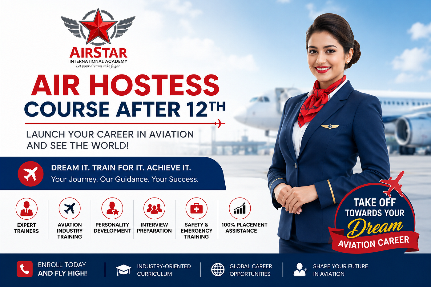 Air Hostess Course After 12th — Your First Step Towards a Dream Aviation Career