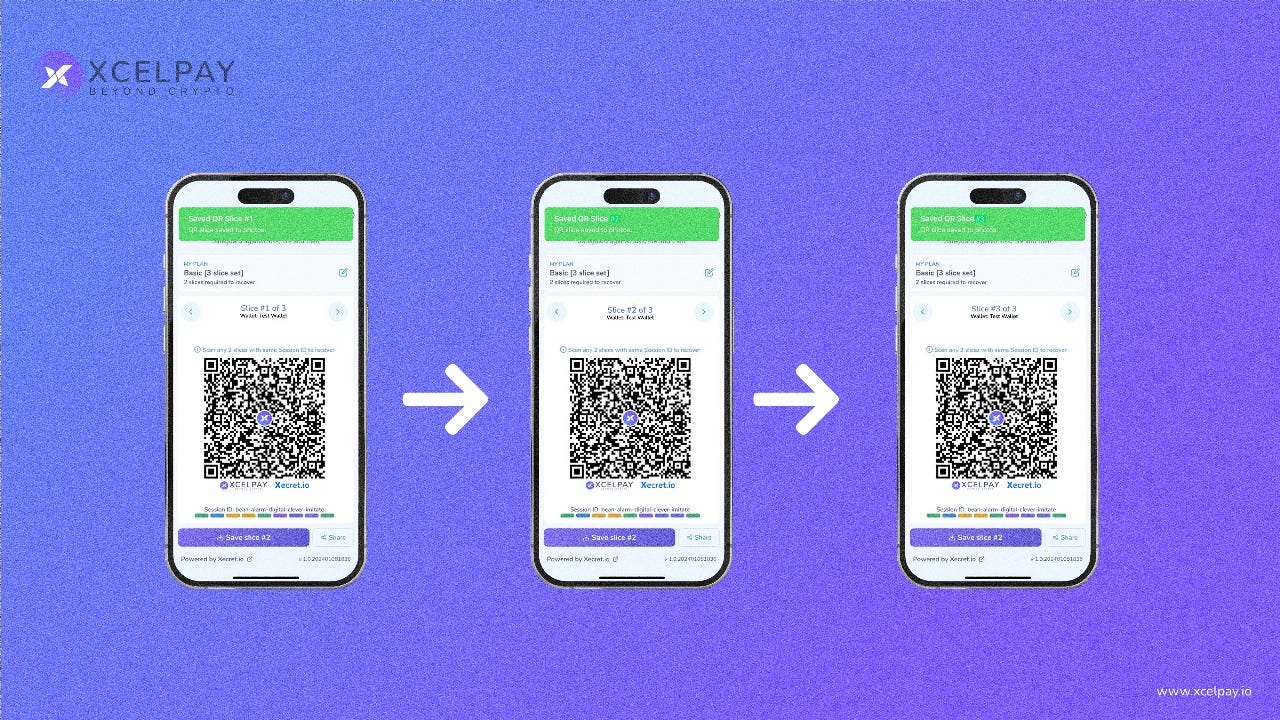A Complete Guide to Converting Your Seed Phrases into Encrypted QR Codes  with XcelPay Wallet | by XcelPay Wallet | XcelPay Magazine | Medium