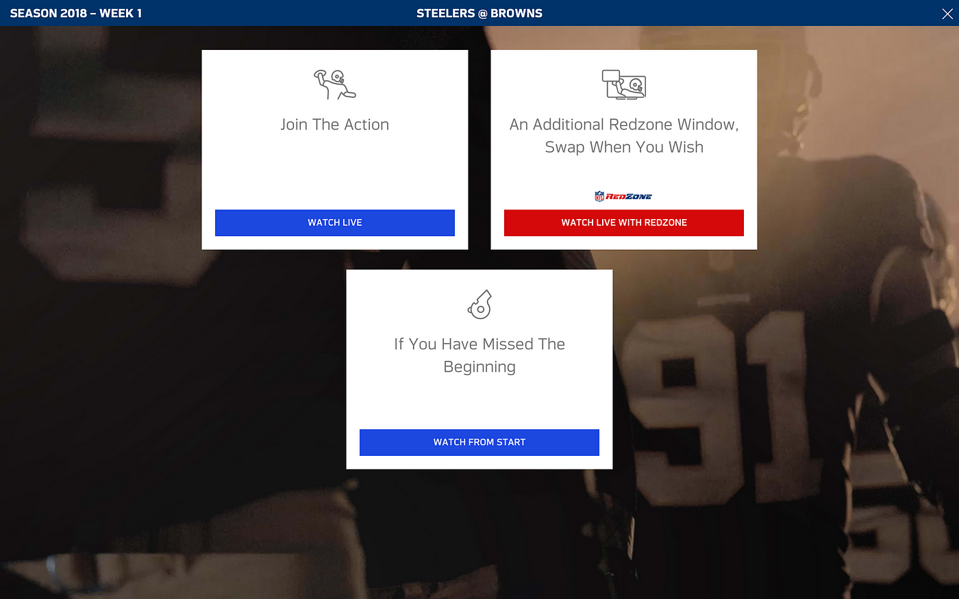 NFL Gamepass — Watch Live With RedZone by carlo de marchis Sport The Digital (r)evolution Medium