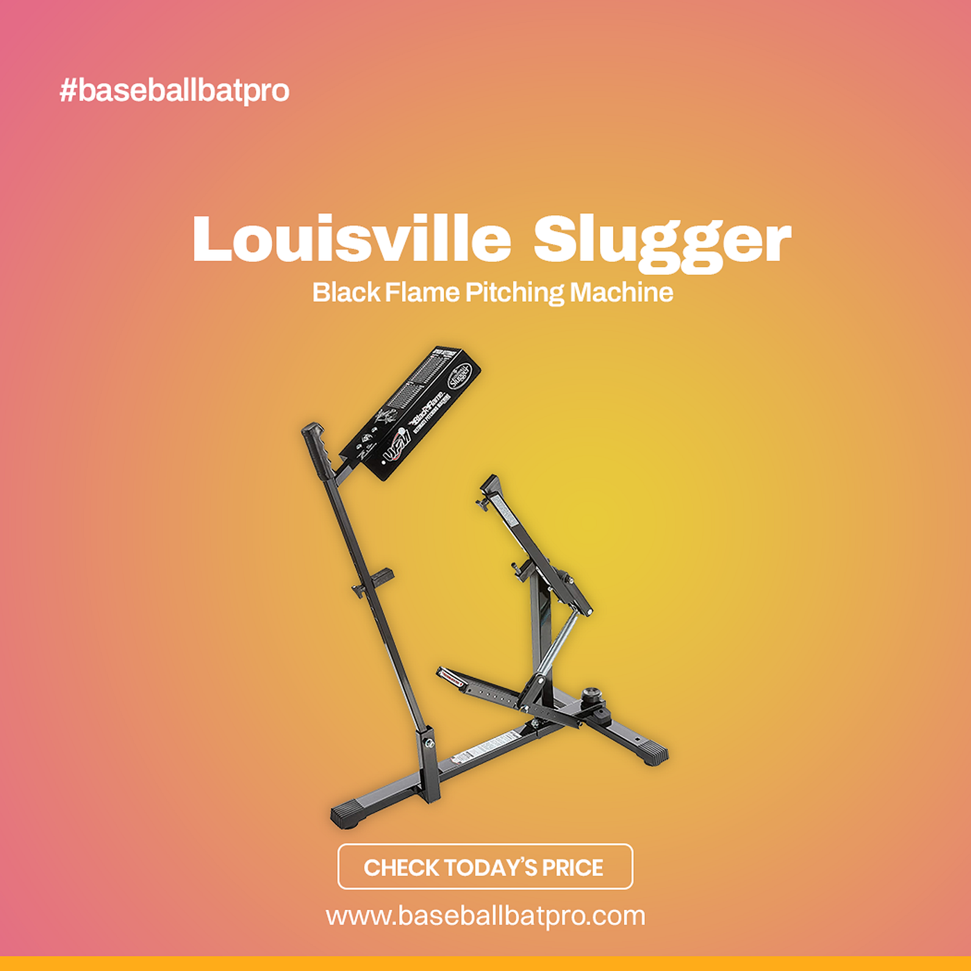 Black Flame Pitching Machine, Louisville Slugger