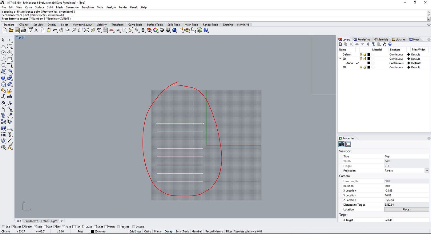 Rhino Tutorial: Setting Line Weights, Line Types, Hatches, and Exporting to  PDF | by Micah Goshi | DPro | Medium