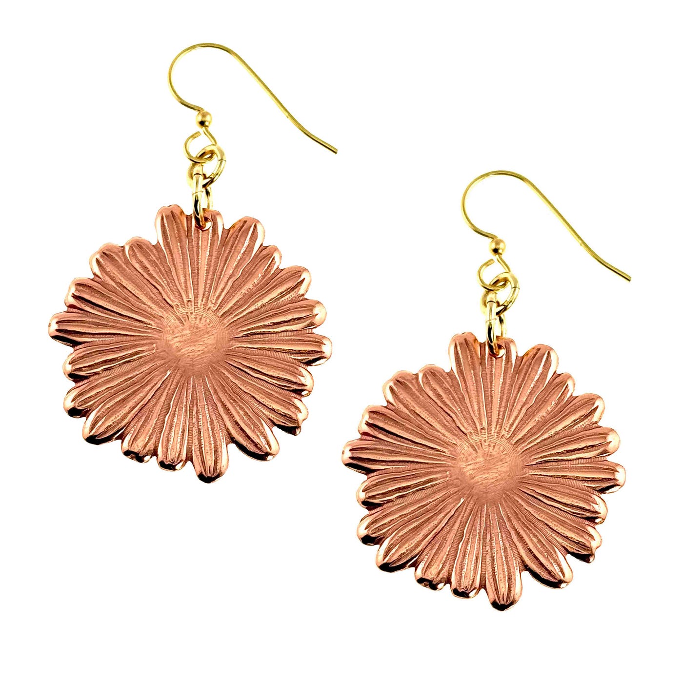 Copper in Bloom: The Story Behind Handcrafted Daisy Dangle Earrings