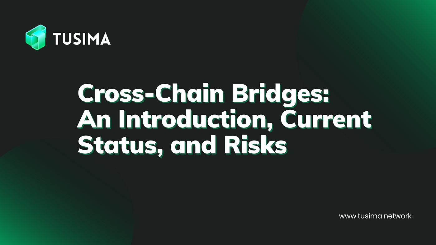 Cross-Chain Bridges: An Introduction, Current Status, and Risks | by Tusima  | Medium
