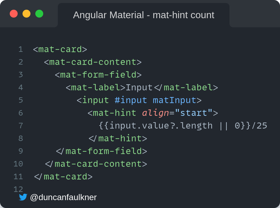 An Introduction to Angular Material Form-Fields | by Duncan Faulkner |  ngconf | Medium