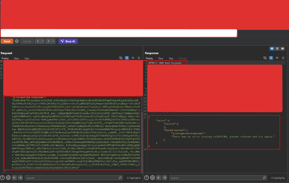 Bypassing reCAPTCHA Due to Missing Server-Side Validation | by