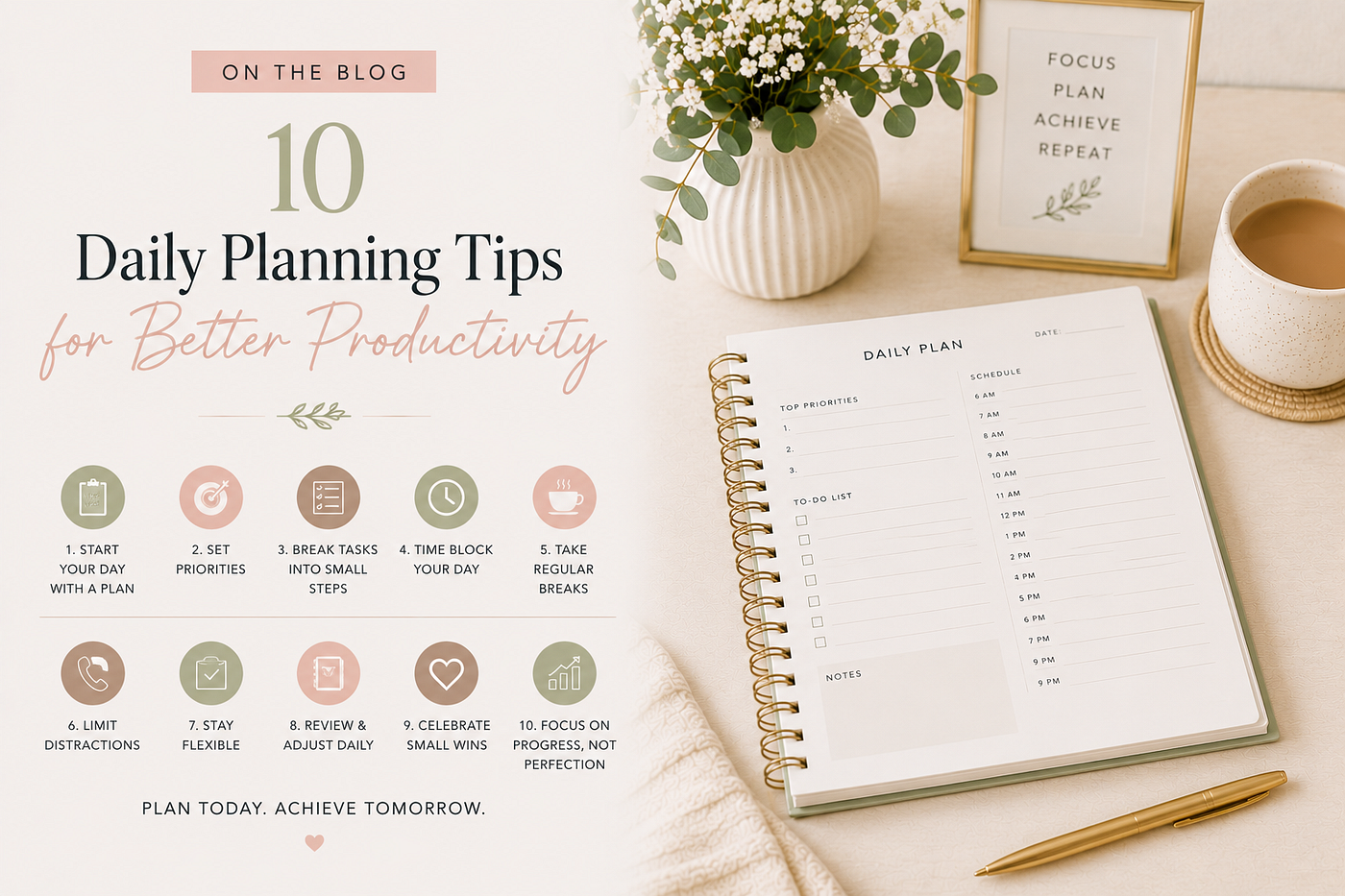 How to Use a Daily Planner to Stay Organized and Productive