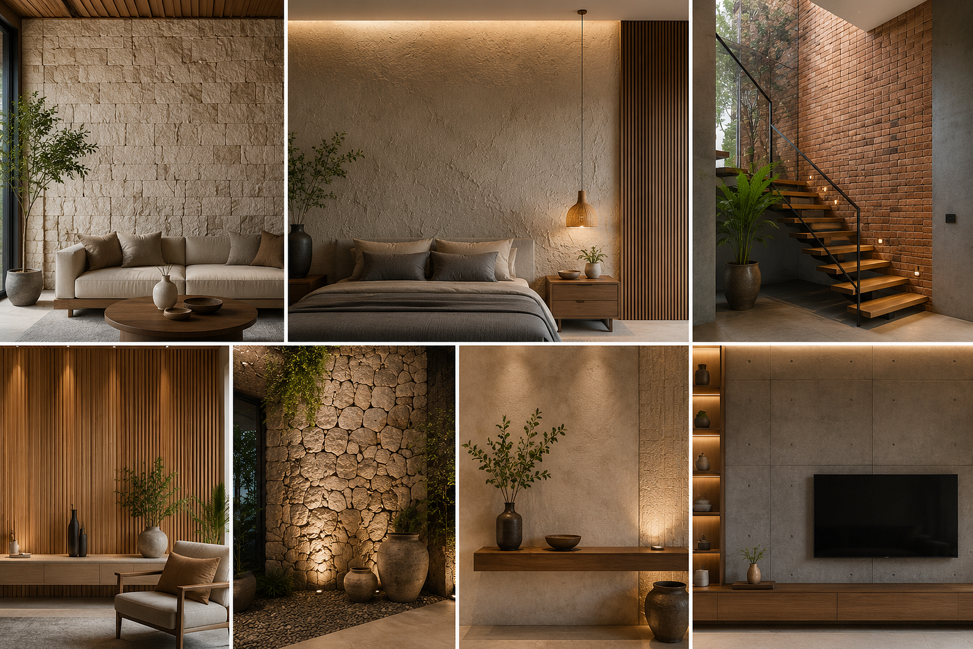 Natural Texture Wall Ideas Inspired by Modern Architecture