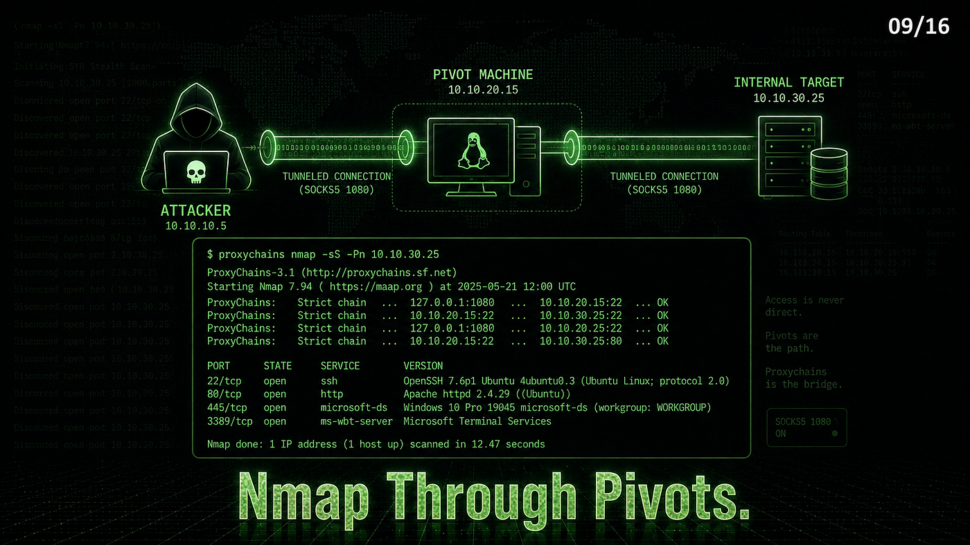 Nmap Through Pivots: Scanning Internal Networks
