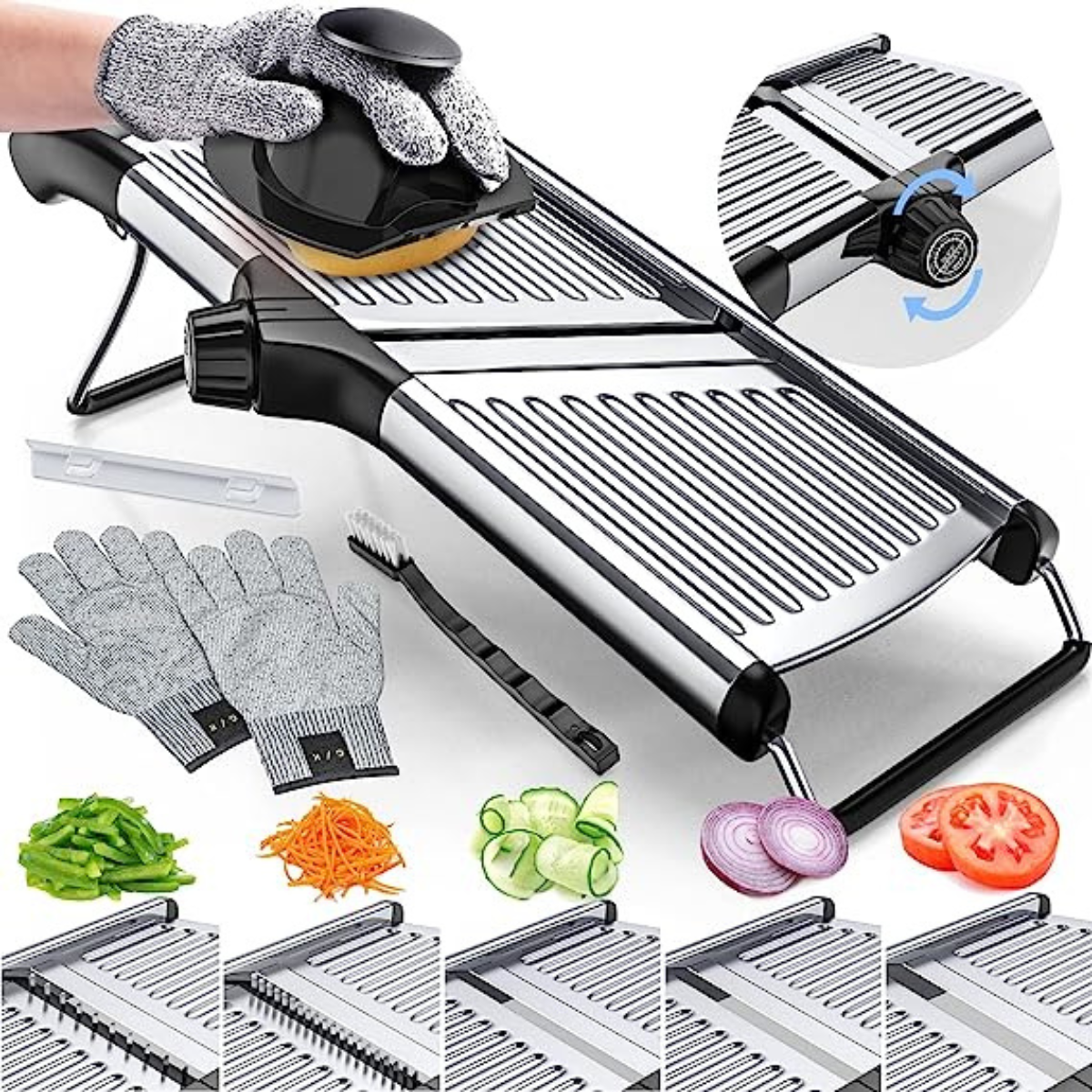  VEKAYA Adjustable Mandoline Slicer, Mandoline Slicer