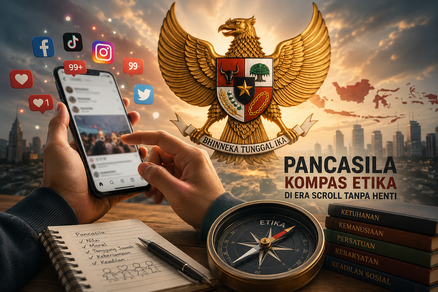 Pancasila di Era Scroll Tanpa Henti: Masihkah Menjadi Kompas Etika?