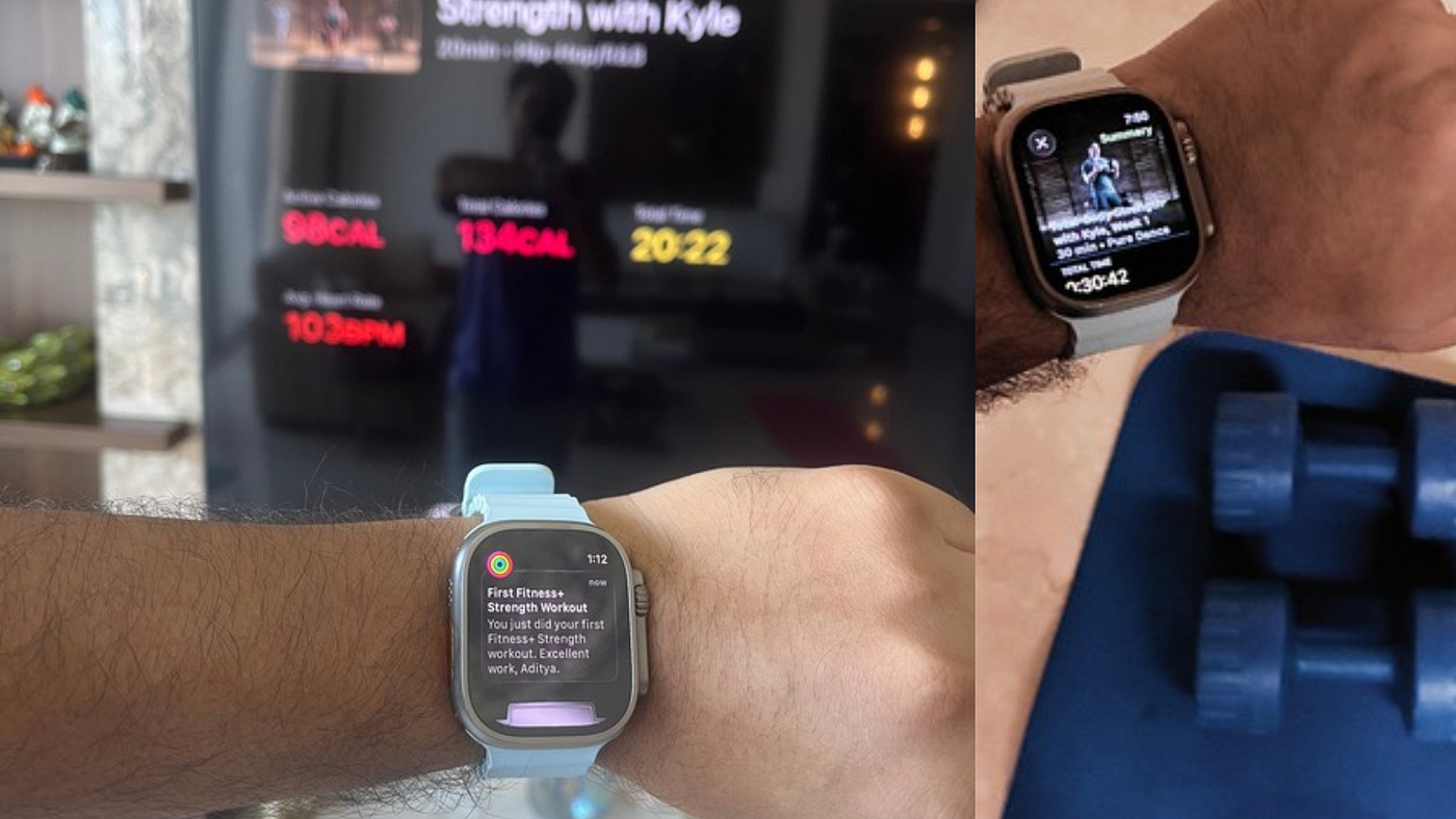 Source: Author | Apple Fitness+ Workouts on my Apple Watch Ultra