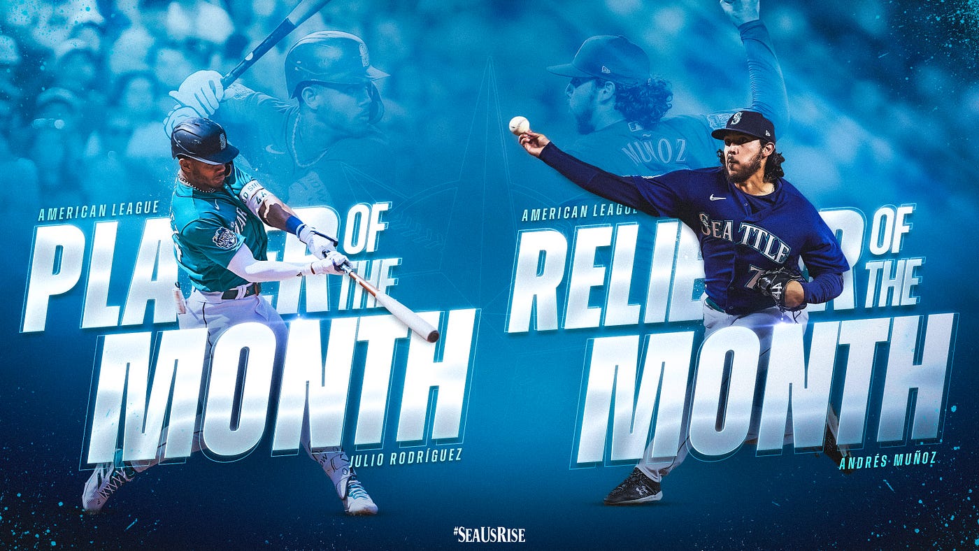 Mariners CF Julio Rodríguez named AL Rookie of the Month for May