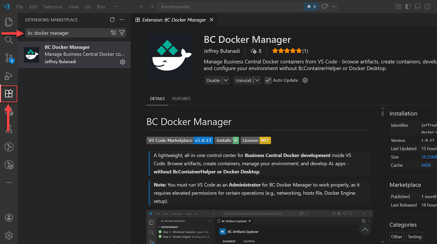 BC Docker Manager: The Easiest Way to Run Business Central Containers