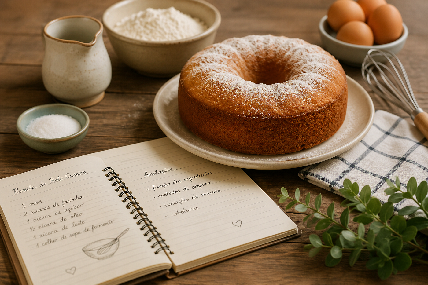 O que apresenta o Manual de Bolos Caseiros, de Sabrina Santos?