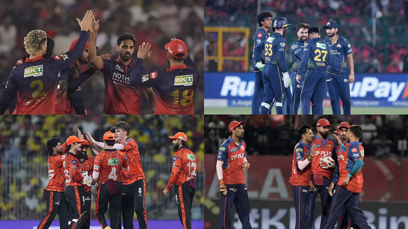IPL 2026 Playoffs Qualification Scenarios: RCB Safe, GT Close, SRH and PBKS Still Fight