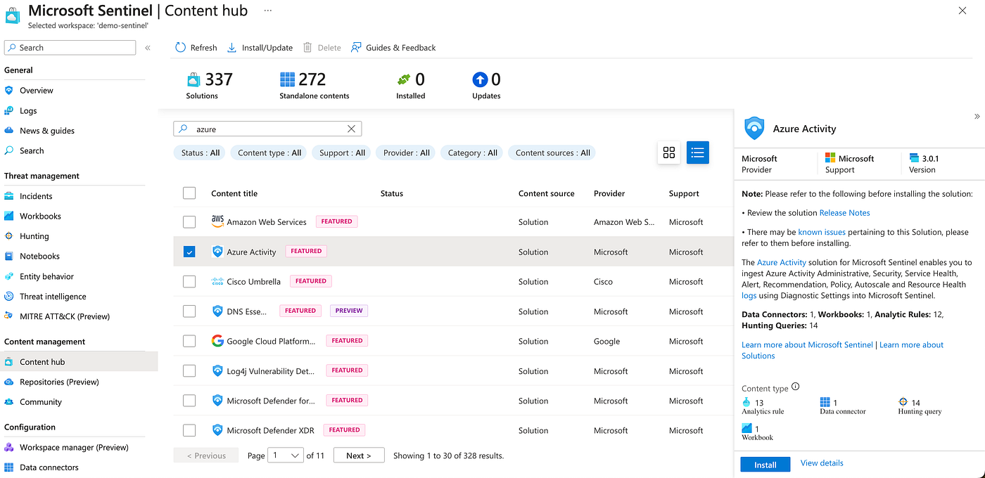 Microsoft Sentinel Series : Enable Azure Activity Connector | by