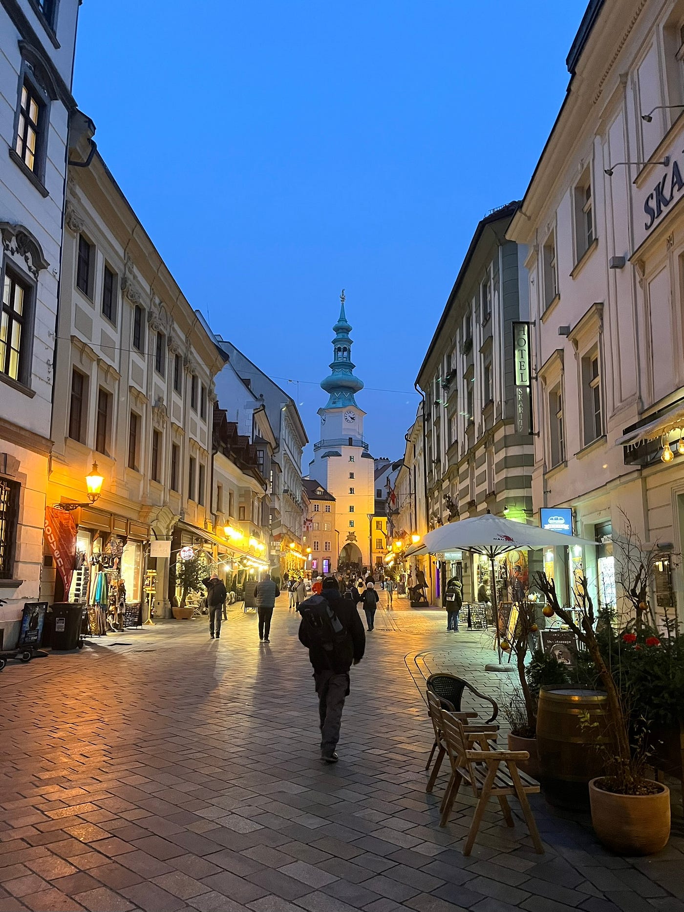 The night in the capital city. Image by Author