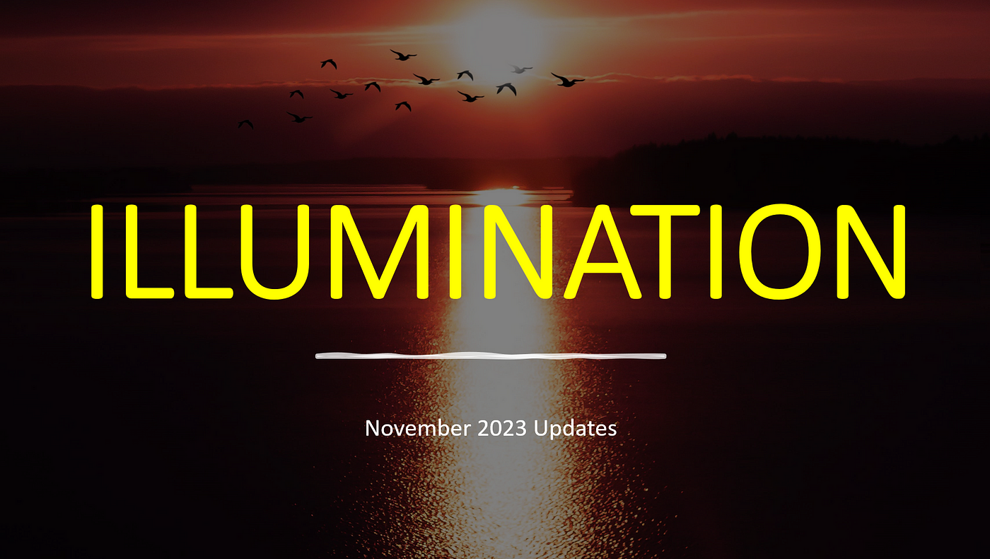 Monthly Updates from ILLUMINATION Editorial Team: November 2023