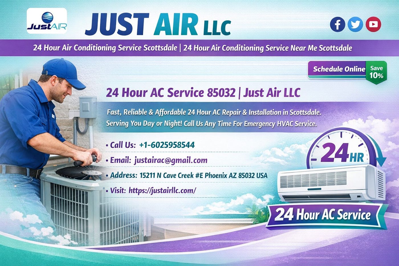 Commercial 24 Hour Air Conditioning Service Near Me Scottsdale AZ