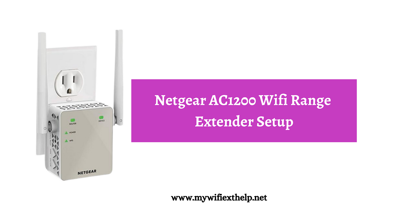 Bank Clancy mulighed Netgear AC1200 wifi range extender setup, you can get a super-fast internet  connection. | by Ryleeemma | Jun, 2023 | Medium