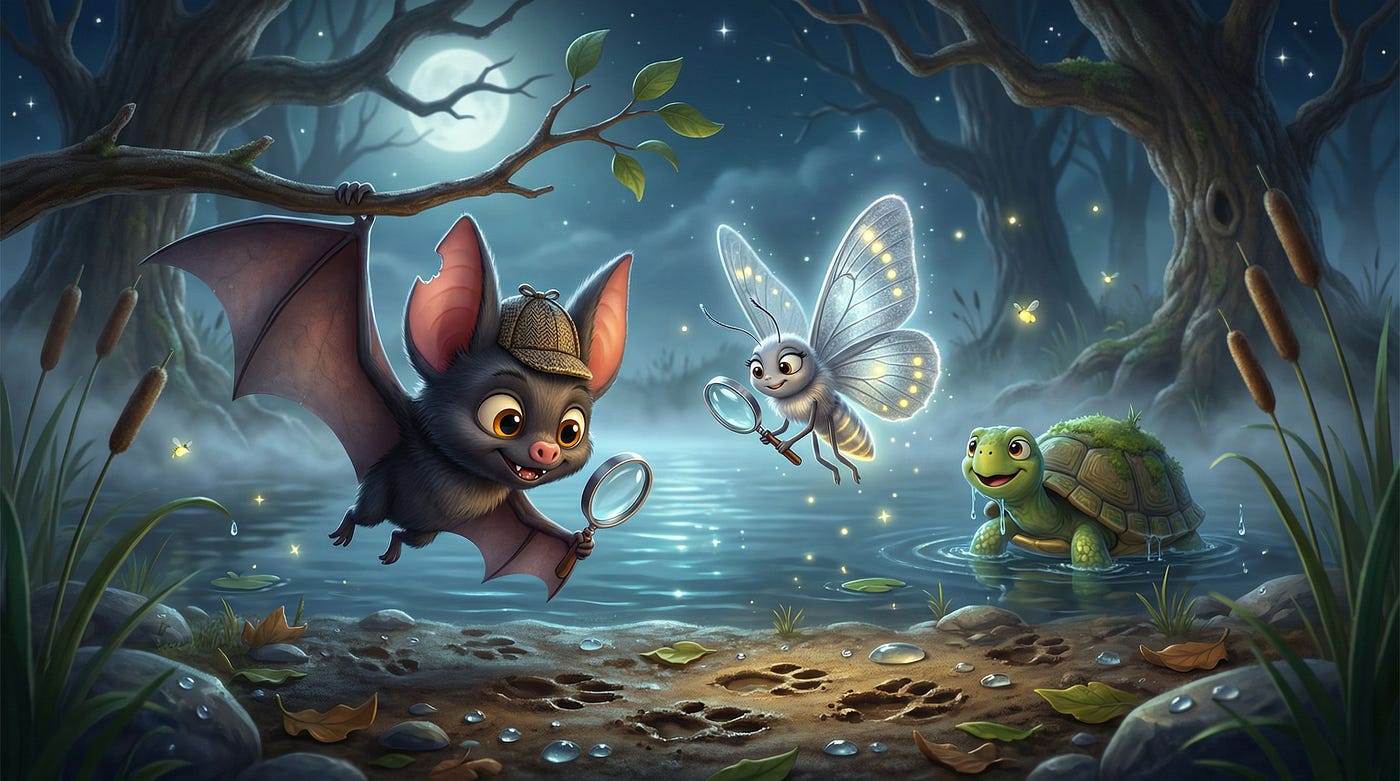 Das Rätsel am nächtlichen Teich 🕵️‍♀️🦇