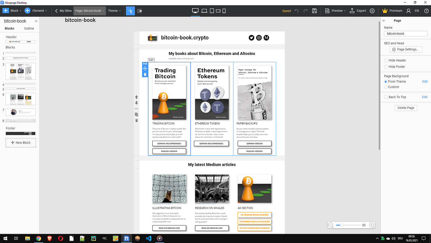 A step by step tutorial for creating your own full crypto website | by  Stefan Homes | Coinmonks | Medium