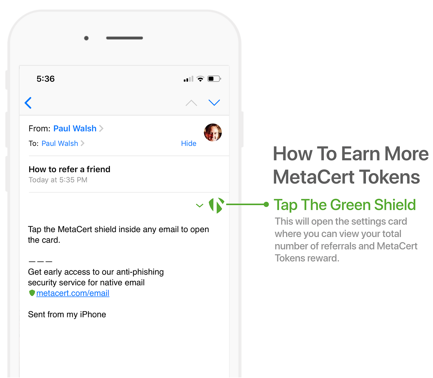 MetaCert Email Security — how to earn more Tokens by inviting friends | by  Paul Walsh | METACERT | Medium