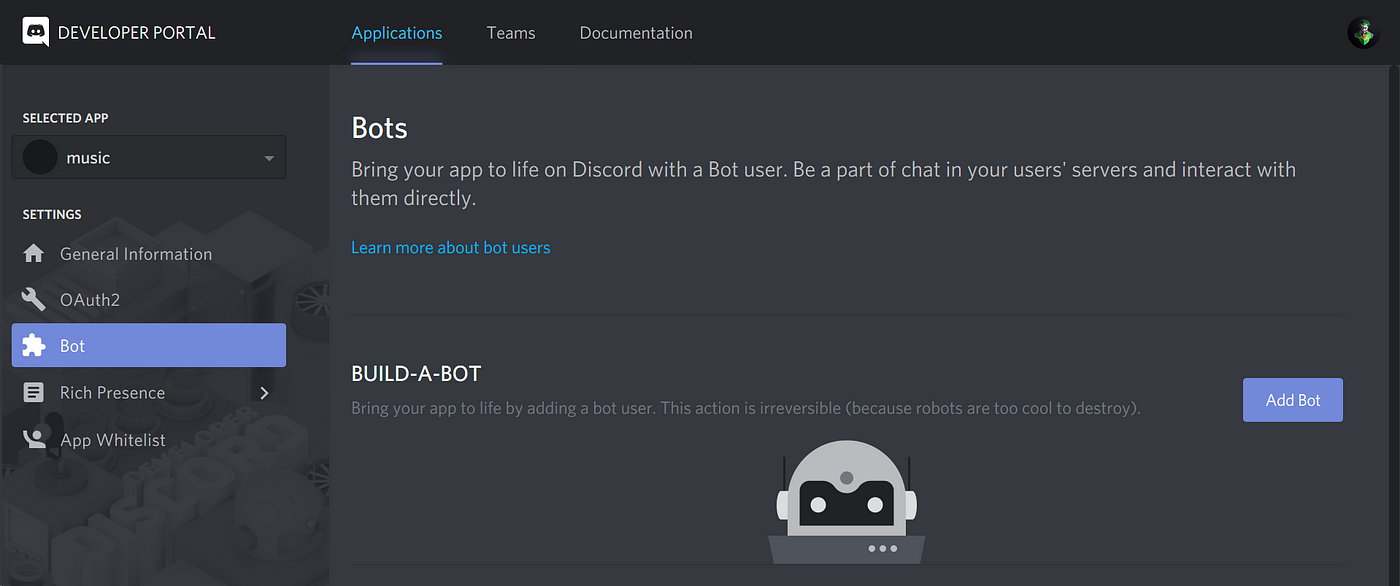 Discord Developer Portal — Documentation — SDK Starter Guide