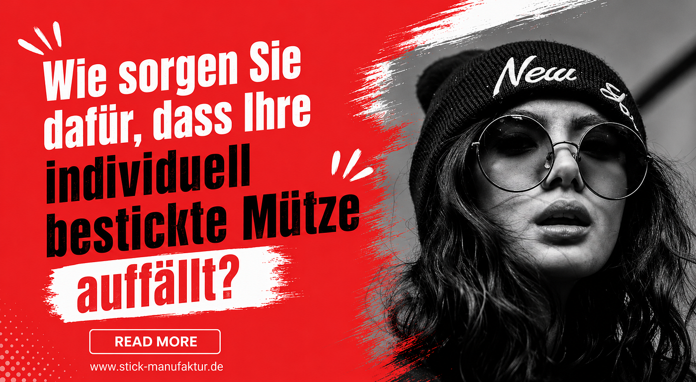 Wie sorgen Sie dafür, dass Ihre individuell bestickte Mütze auffällt?