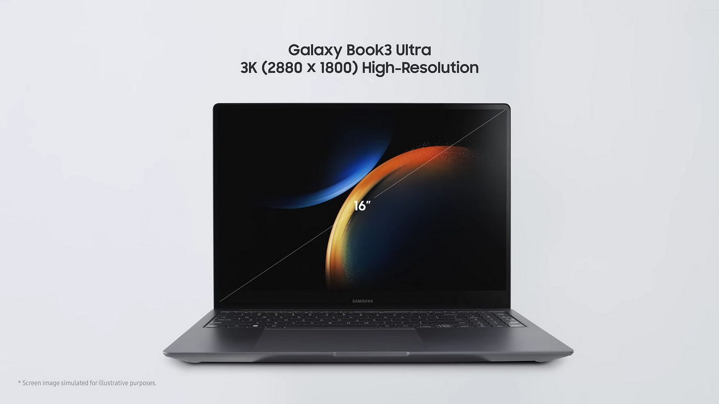 Samsung's Galaxy Book 3 Ultra laptop includes AMOLED screen tech
