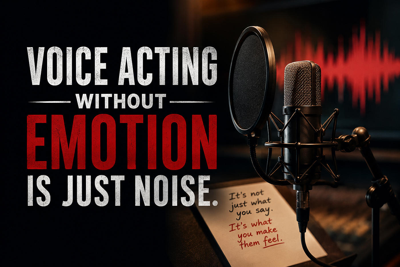 Voice Acting Without Emotion Is Just Noise