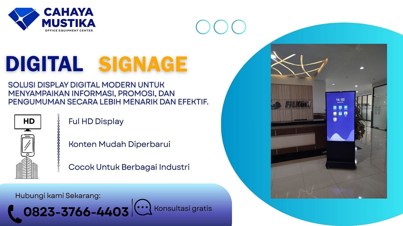 WA 0823–3766–4403, Jual Digital Signage Semarang