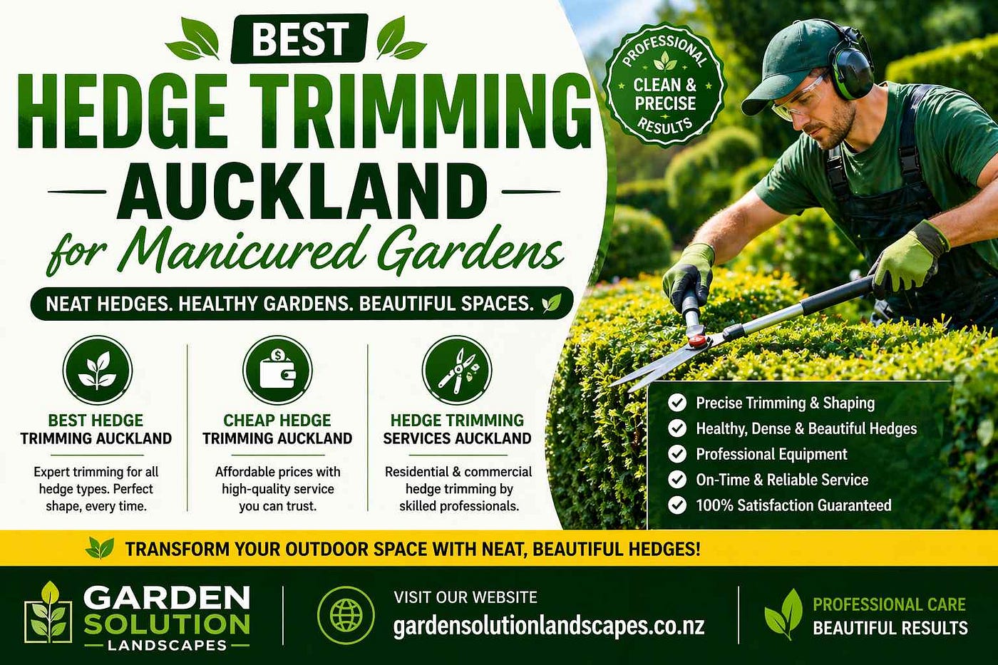 Best Hedge Trimming Auckland for Manicured Gardens