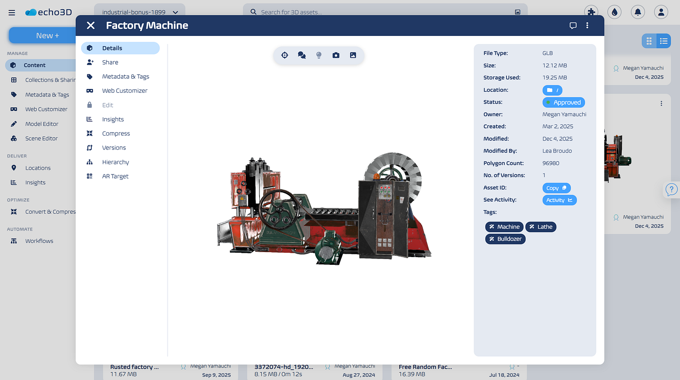 Transforming Heavy Industry: The Power of 3D Digital Asset Management