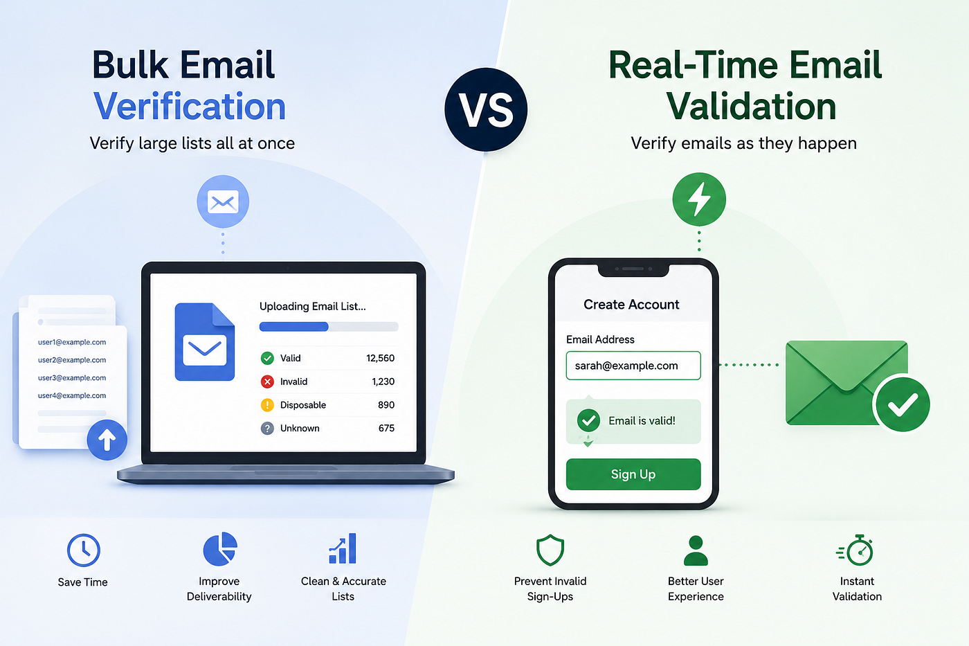 Bulk Email Verification vs Real-Time Email Validation: Which One Does Your Business Actually Need?
