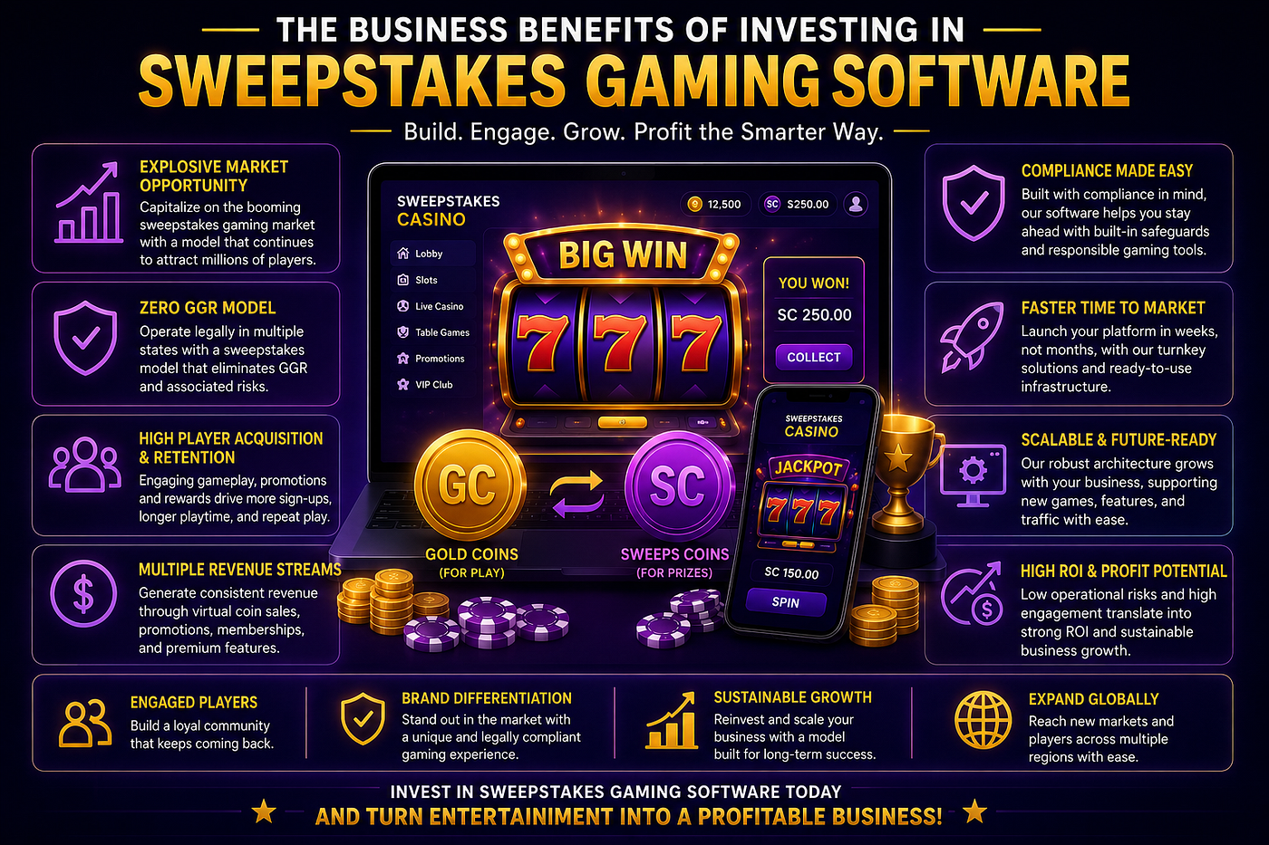 The Business Benefits of Investing in Sweepstakes Gaming Software