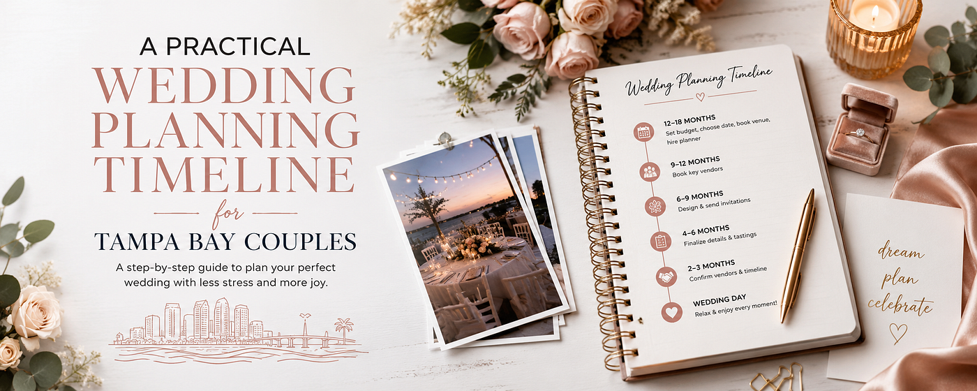 A Practical Wedding Planning Timeline for Tampa Bay Couples