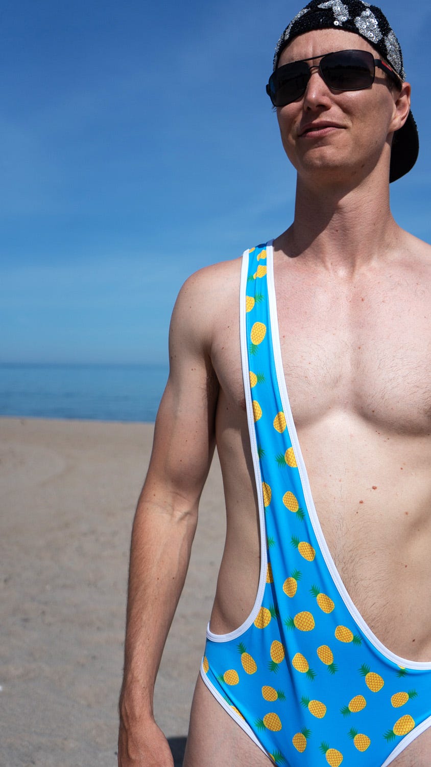 Is the Brokini the Future of Men's Bathing Accessories? | by Jack Shepherd  | Sharks and Spades | Medium