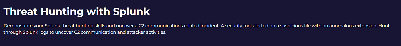 LetsDefend — Threat Hunting with Splunk