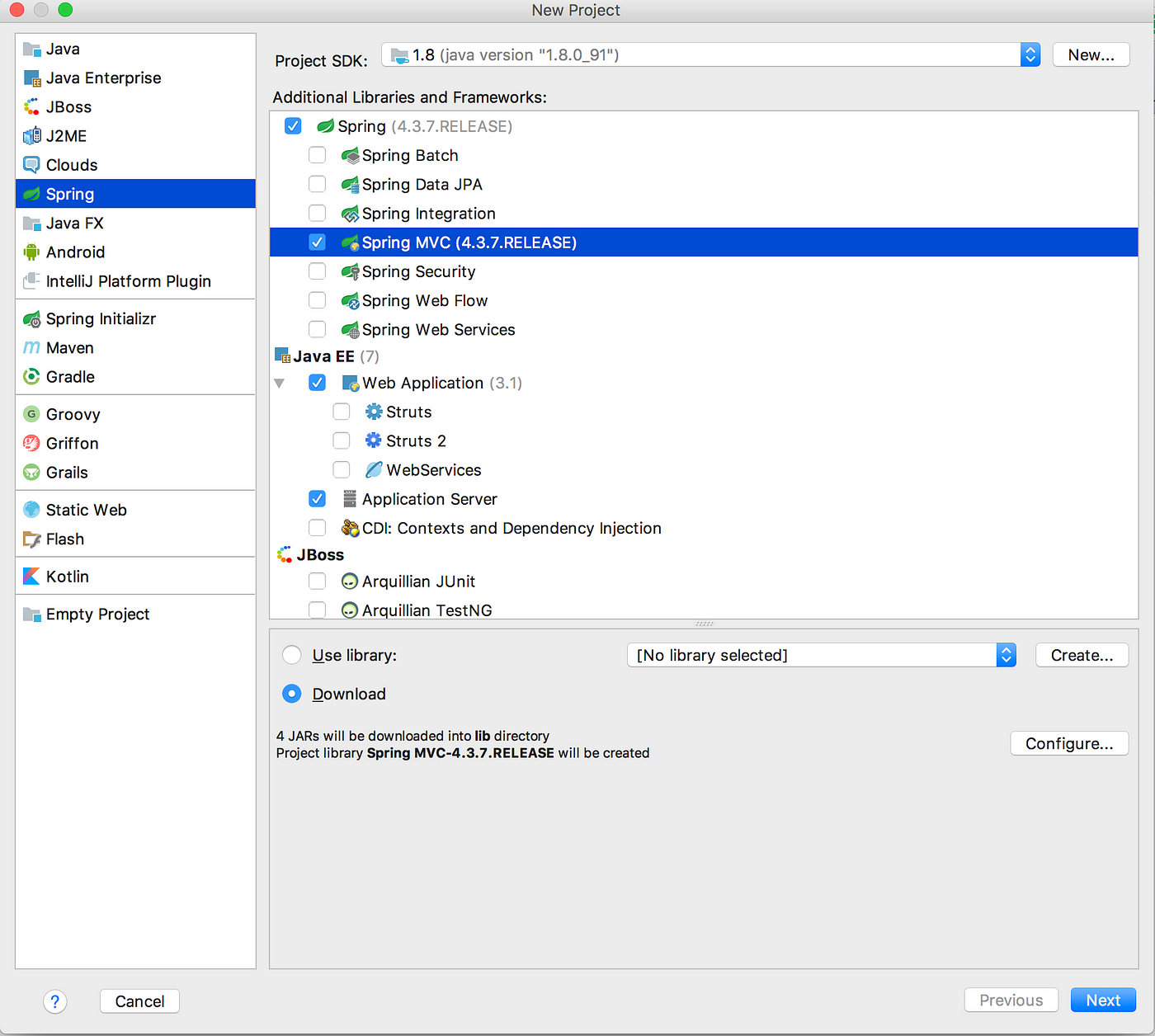 Creating spring mvc project clearance in eclipse