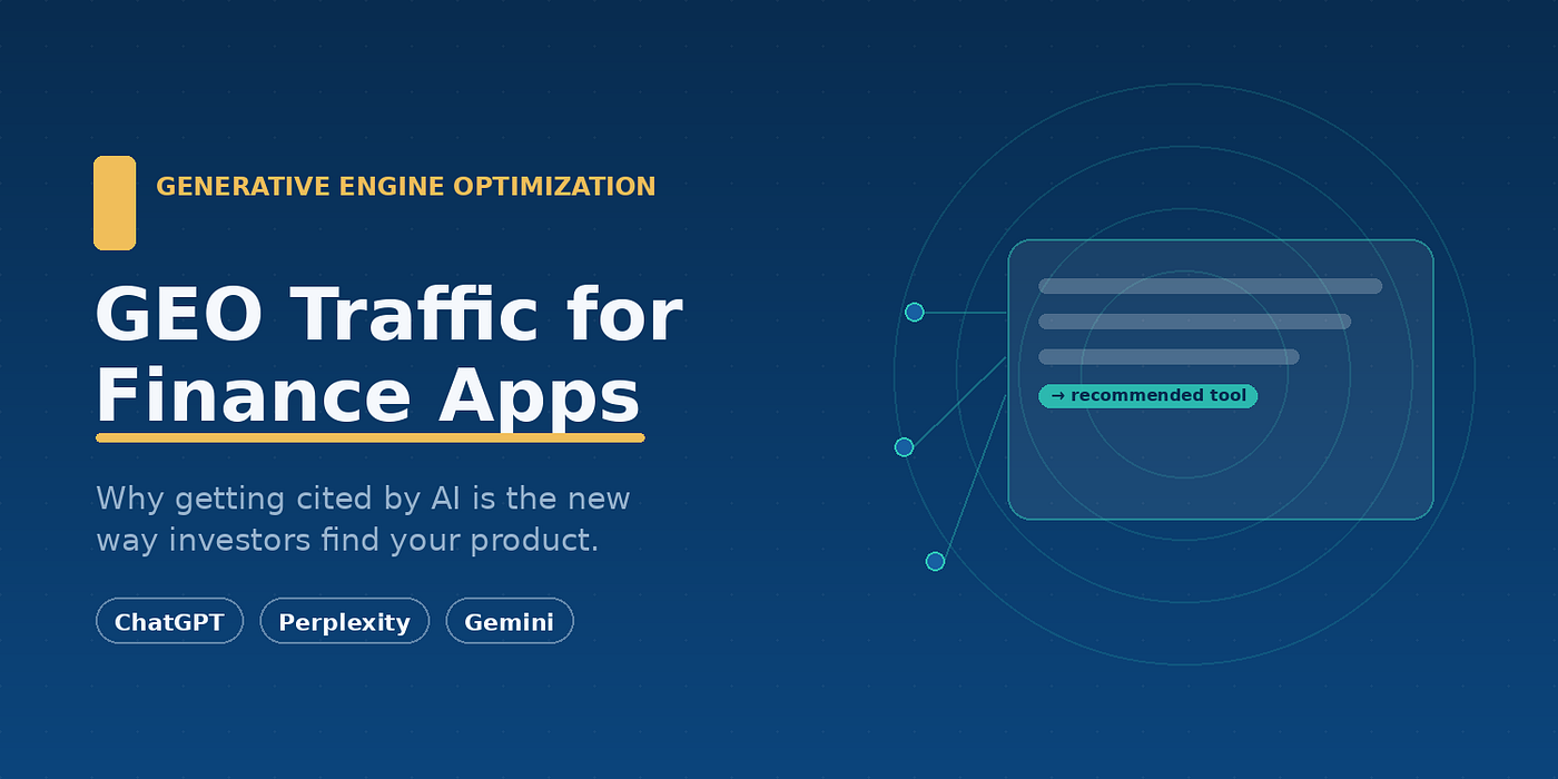Finans Uygulamaları İçin GEO Trafiği: Generative Engine Optimization Yatırımcıları Nasıl…